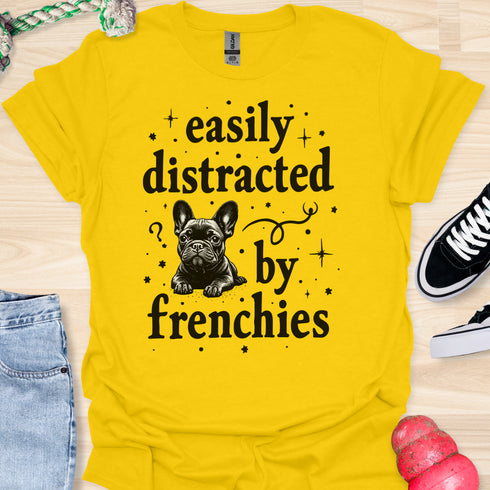 Easily distracted by frenchies - V12 - The Stars T-Shirt